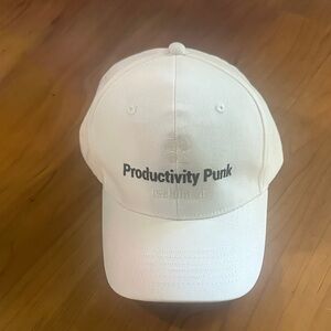 White Productivity Punk Cap